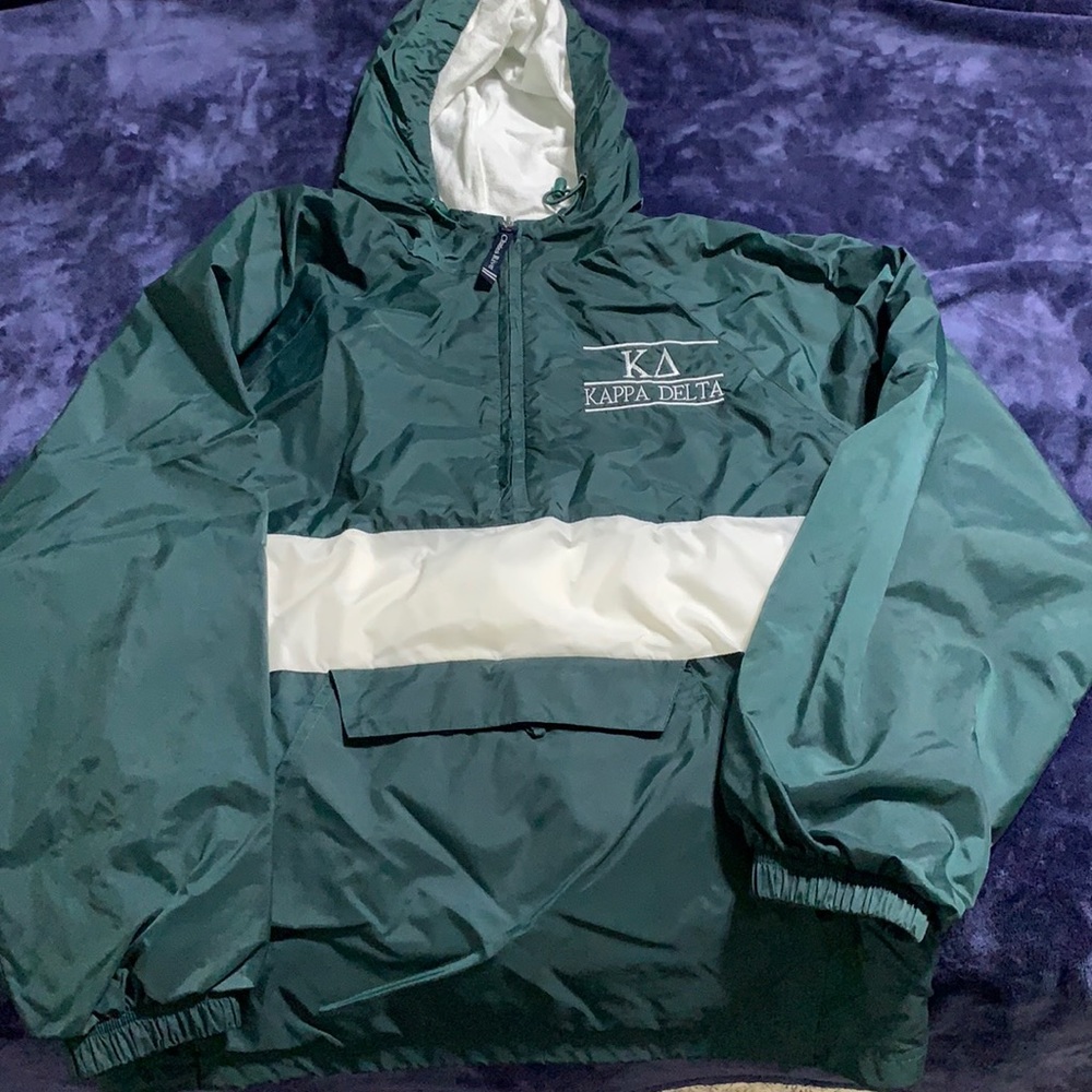 Kappa Delta sorority rain jacket